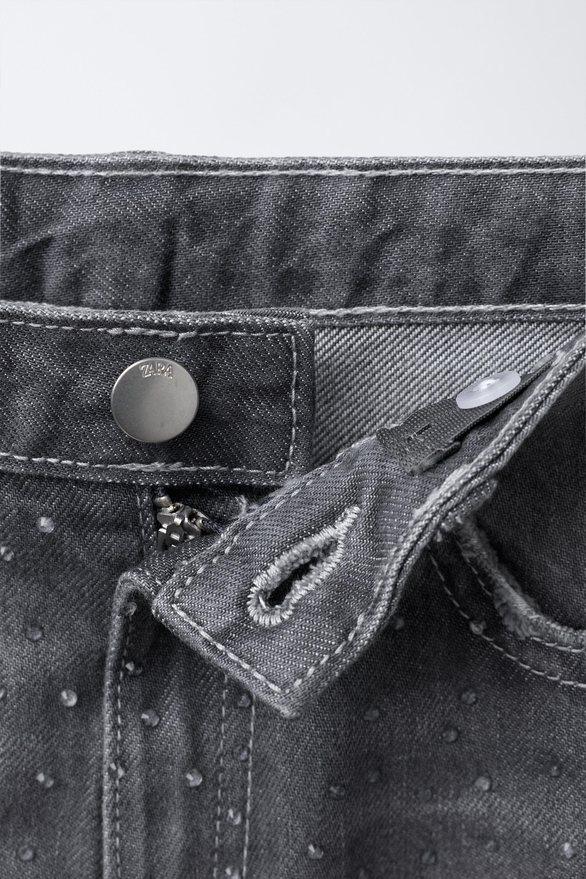 SPARKLY WIDE LEG JEANS